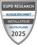 EUPD Research Siegel: Ausgezeichneter Installateur Deutschland 2025